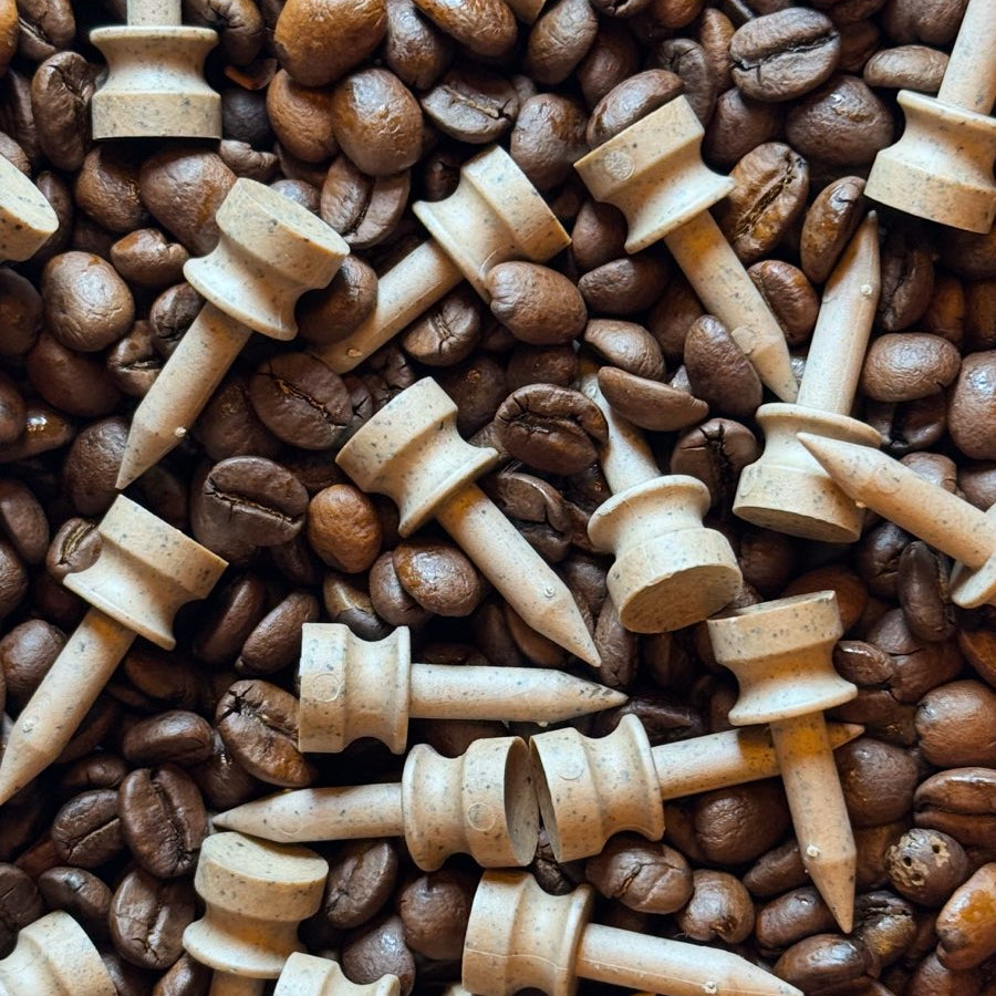 GreenUp biodegradable golf tees made from coffee grounds – sustainable golf accessories