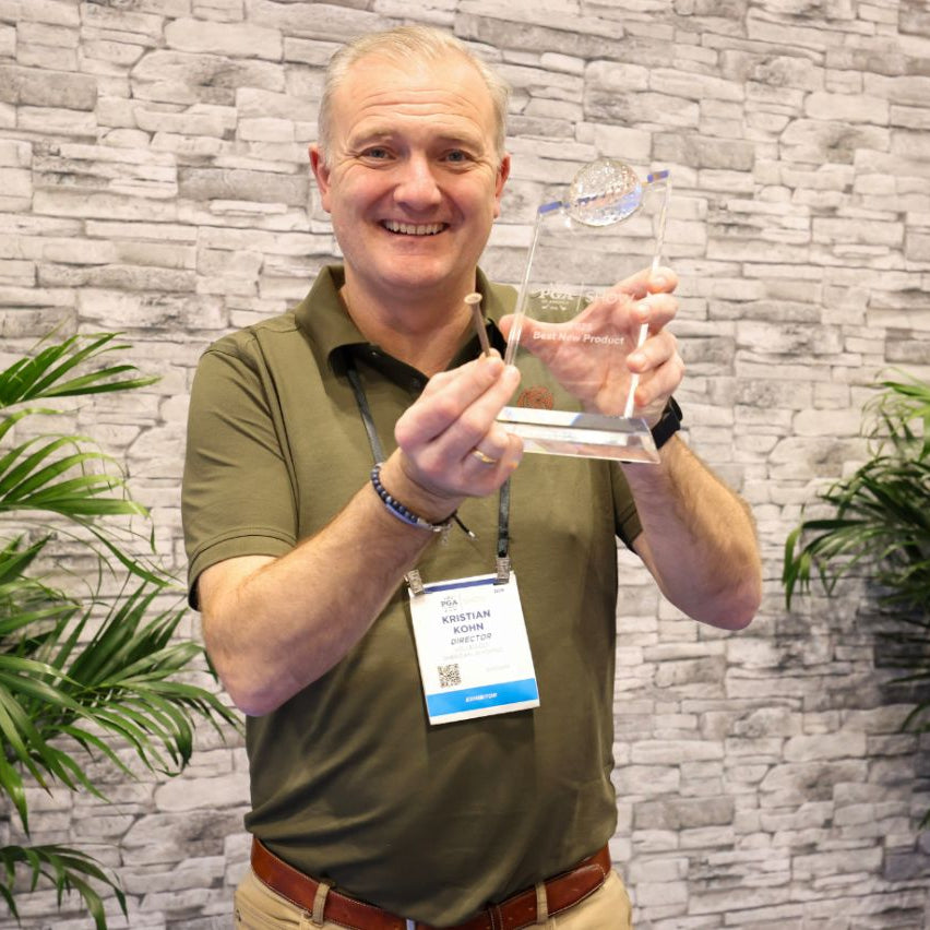 Award winning sustainable golf tees made from upcycled coffee grounds and biomaterial